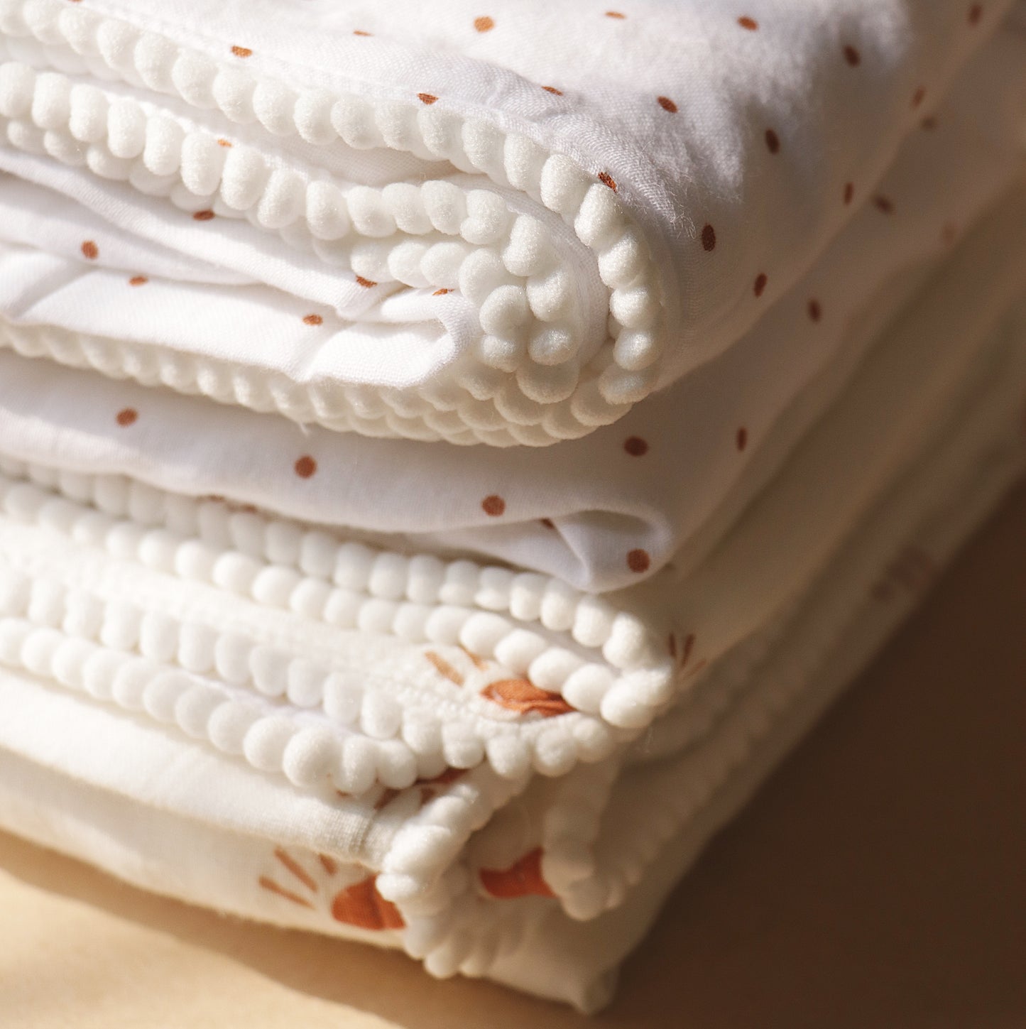 Organic All Season Pom-Pom Blanket