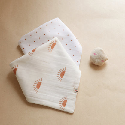 Organic Flip-Flop Drool Bibs